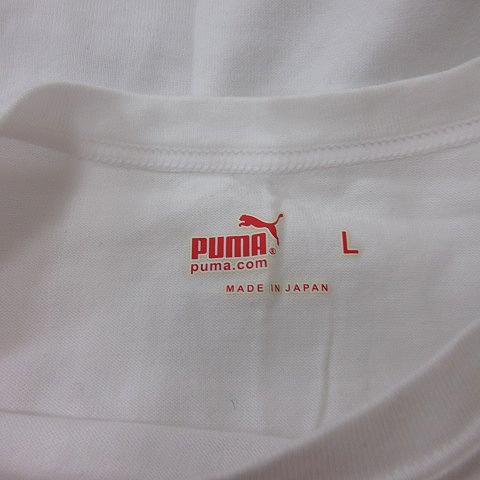プーマ PUMA Tシャツ カットソー 半袖 L 白 ホワイト /YI レディース｜vectorpremium｜06