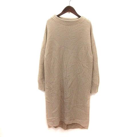 グローバルワーク GLOBAL WORK ニットワンピース ロング 長袖 M  