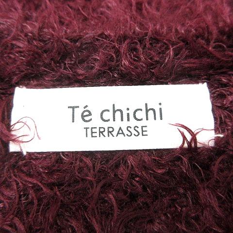 テチチ Te chichi TERRASSE ニット セーター 長袖 シャギー F 赤紫 ワインレッド /MN ■MO レディース｜vectorpremium｜05