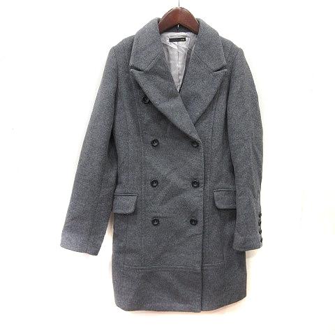 ナイン NINE チェスターコート 総裏地 ウール 1 グレー /YI レディース  
