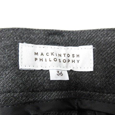 マッキントッシュフィロソフィー MACKINTOSH PHILOSOPHY テーパードパンツ スラックス 36 グレー /MN ■MO レディース｜vectorpremium｜05