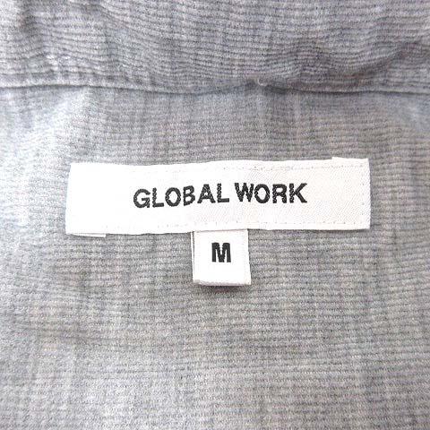 グローバルワーク GLOBAL WORK シャツ ボタンダウン コーデュロイ 長袖 M グレー /YK メンズ｜vectorpremium｜05