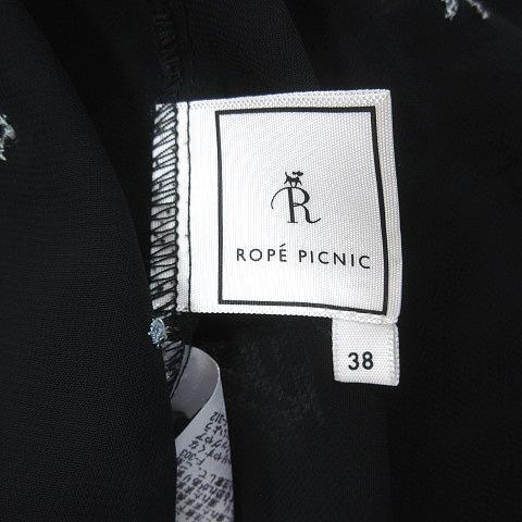 ロペピクニック ROPE Picnic カーディガン シャツ 刺繍 七分袖 38 黒 ブラック /AU レディース｜vectorpremium｜07