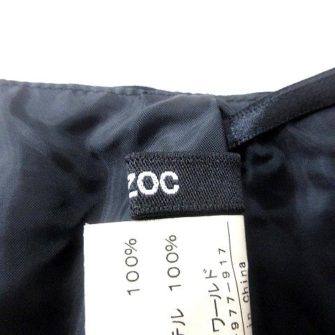 オゾック OZOC タイトスカート ひざ丈 ウール 40 黒 ブラック /MN レディース｜vectorpremium｜06