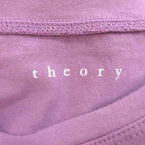 セオリー theory Tシャツ カットソー 半袖 クルーネック 無地 2 紫 パープル /CT レディース｜vectorpremium｜05