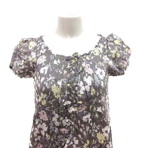 ジルスチュアート JILL STUART ワンピース チュニック パフスリーブ 花  