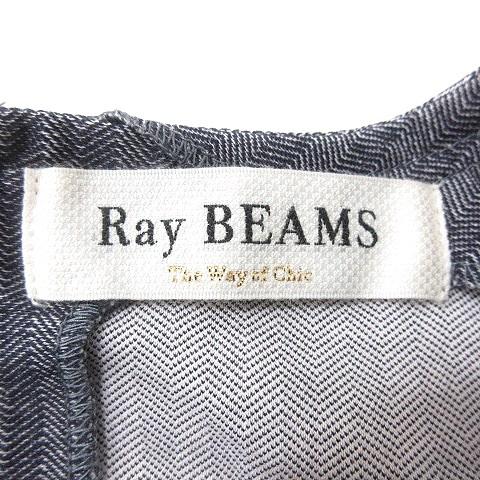 レイビームス Ray Beams The Way of Chic ブラウス ストライプ 半袖 リボン 紺 ネイビー /MN レディース｜vectorpremium｜05