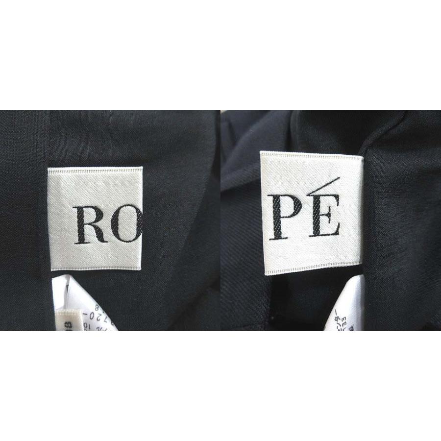ロペ ROPE クロップドパンツ スラックス ワイド タック 38 紺 ネイビー /CT ■MO レディース｜vectorpremium｜05