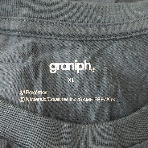 グラニフ graniph Tシャツ カットソー 半袖 ワッペン ピカチュウ XL 紺 ネイビー /YI メンズ｜vectorpremium｜05