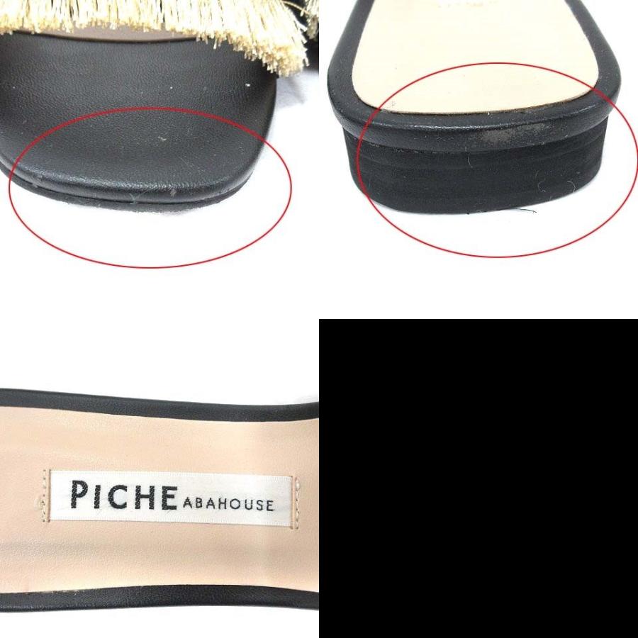 ピシェ アバハウス Piche abahouse サンダル フラット レザー ピシェ アバハウス Piche abahouse サンダル フラット レザー