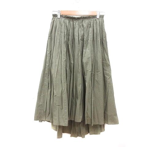 デミルクス ビームス Demi-Luxe BEAMS ギャザースカート ミモレ ロング 