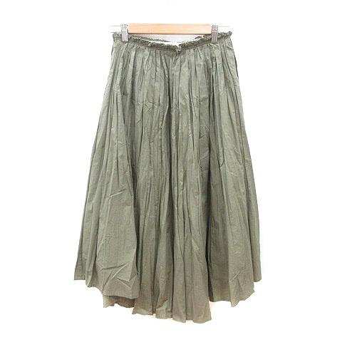 デミルクス ビームス Demi-Luxe BEAMS ギャザースカート ミモレ ロング 