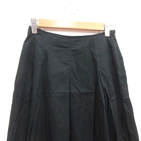 COMME CA ISM ブラック フレアスカート COMME CA ISM コムサイズム フレアスカート ロング S 黒