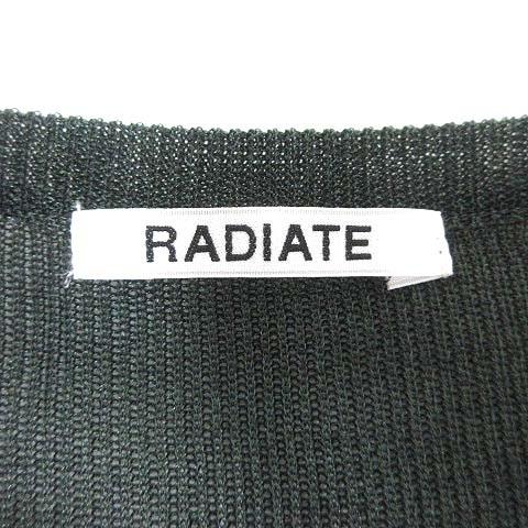 ラディエイト RADIATE ニット カットソー 七分袖 緑 ダークグリーン