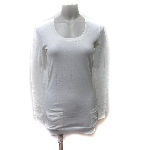 Theory ホワイト 長袖カットソー S② theory（セオリー） カットソー 長袖 2 白 ホワイト /YI レディース