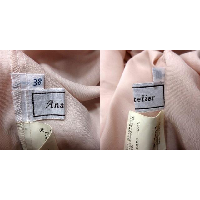 アナトリエ ANATELIER シャツ ブラウス 長袖 ボウタイ 38 ピンク 