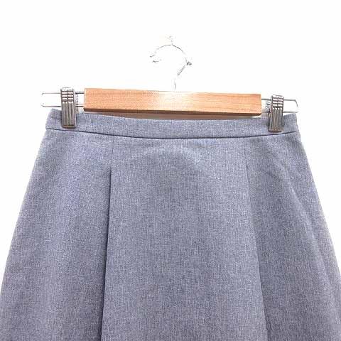 INDIVI インディヴィ フレアスカート ひざ丈 38 紫