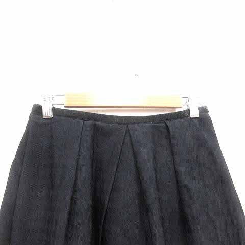 エムプルミエ ブラック M-Premier BLACK フレアスカート ミニ 千鳥格子  