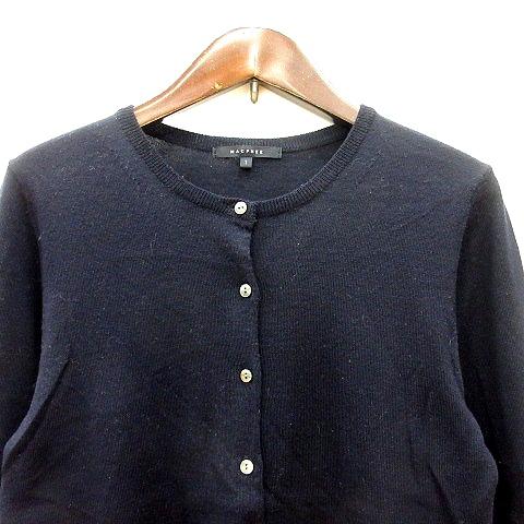 【美品】MACPHEE TOMORROWLAND ネイビー カーディガン SOLDOUT】TOMORROWLAND MACPHEE マカフィー レディース プレーン