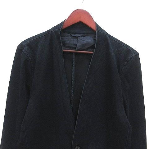 ニコルクラブフォーメン NICOLE CLUB FOR MEN ノーカラーコート デニム 