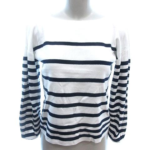 バッカ BACCA ニット カットソー ボートネック ボーダー バルーン  