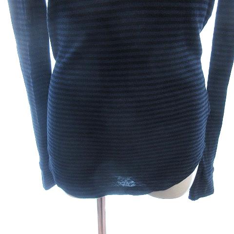 ジョセフ JOSEPH ニット カットソー Vネック ボーダー カシミヤ混 長袖