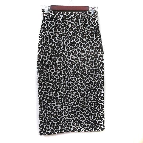ローズバッド ROSE BUD タイトスカート ロング ヒョウ柄 レオパード F