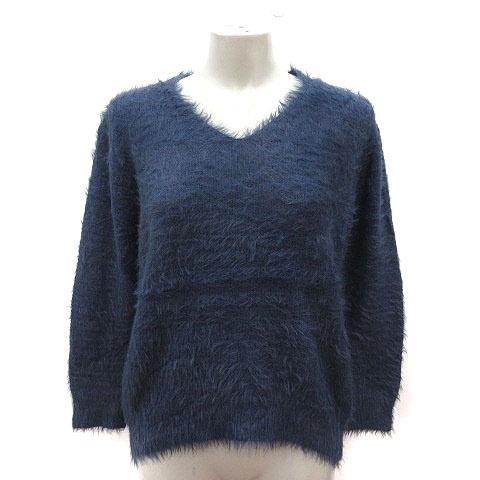 COMME CA ISM（コムサイズム） ニット セーター Vネック シャギー 長袖 