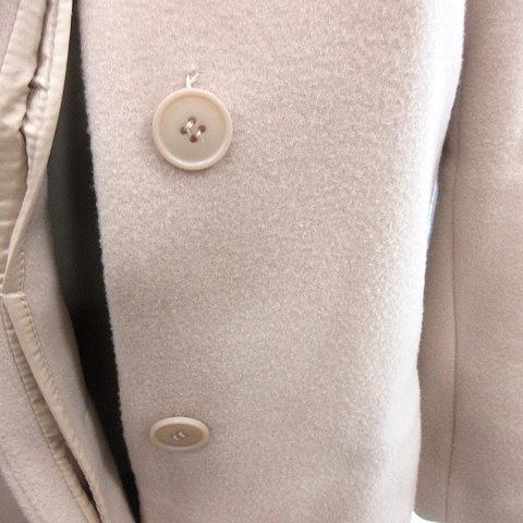 ストロベリーフィールズ STRAWBERRY-FIELDS ノーカラーコート ロング