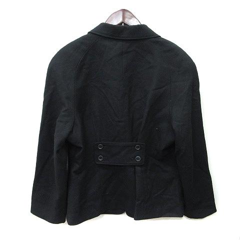 美品✨ 伊太利屋　黒 ケープコート　ブラック　ドレープ　毛100% マント 美品✨ 伊太利屋 黒 ケープコート ブラック ドレープ 毛100