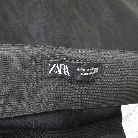 ZARA（ザラ） スキニーパンツ フェイクスエード USA M M 黒 ブラック