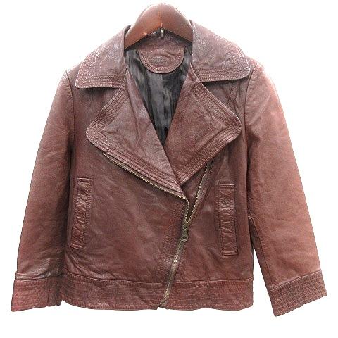 バナーバレット ライダースジャケット ダークブラウン 羊革！ バナーバレット Banner Barrett ライダースジャケット ダブル 山羊革