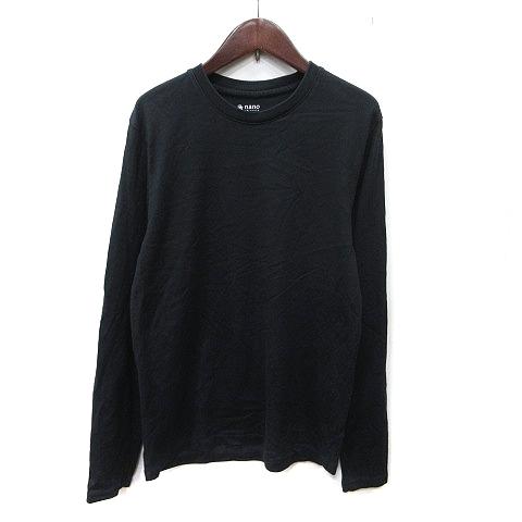 NANO universe ナノユニバース nano Tシャツ カットソー 長袖 S 黒 