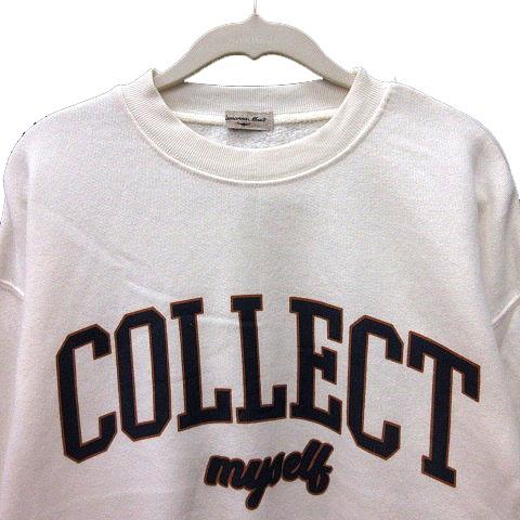 Samansa Mos2 サマンサモスモス SM2 トレーナー プリント 長袖 裏起毛  