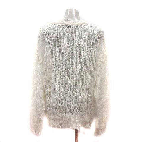 ZARA オーバーサイズ アルパカ ニット ZARA（ザラ） ニット セーター オーバーサイズ アルパカ混 ダメージ