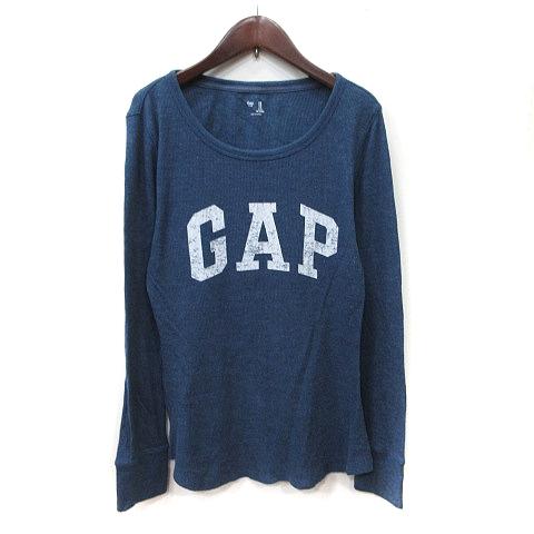 GAP（ギャップ） GAP Tシャツ カットソー 長袖 ワッフル地 M 紺