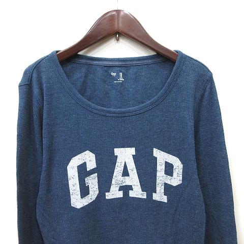GAP（ギャップ） GAP Tシャツ カットソー 長袖 ワッフル地 M 紺
