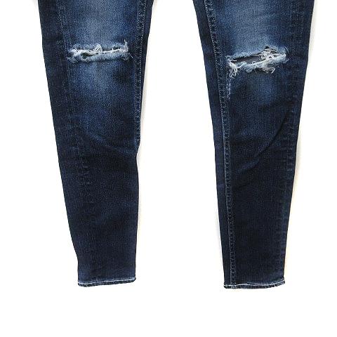 ジェイダ GYDA スキニーパンツ デニム ジーンズ ダメージ加工 XS 紺