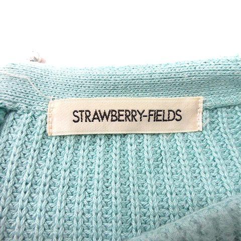 ストロベリーフィールズ STRAWBERRY-FIELDS ニット セーター 七分袖