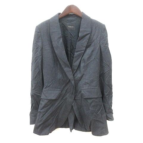 タバサ TABASA ジャケット ショールカラー シングル 総裏地 ウール 36 