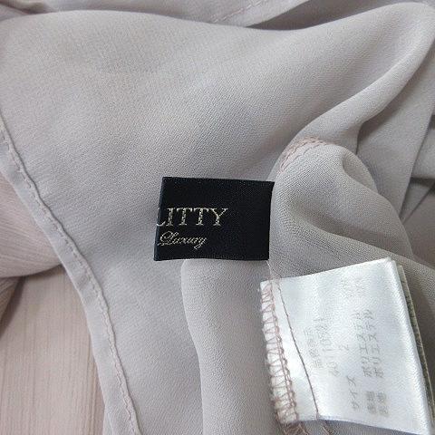 ジャスグリッティー❤︎袖シフォンブラウス ジャスグリッティー JUSGLITTY シフォンブラウス プルオーバー シアー