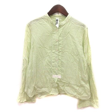 MARGARET HOWELL シャツ　イエローグリーン MARGARET HOWELL シャツ イエローグリーン MARGARET HOWELL