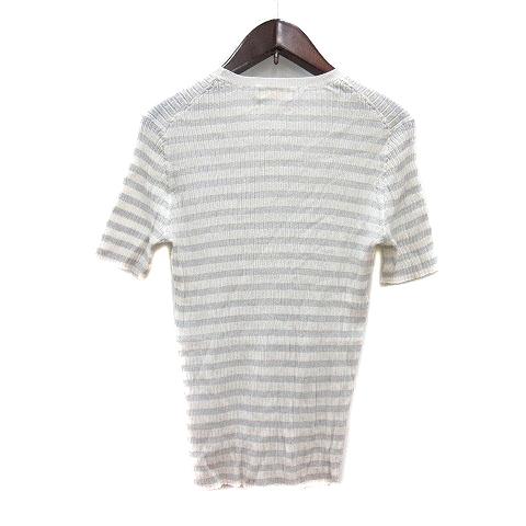 【新品・未着】BALLSEY サマーニット トゥモローランド　ボールジー 美品 Ballseyトゥモローランド【洗える】背面レース サマーニット黒 S