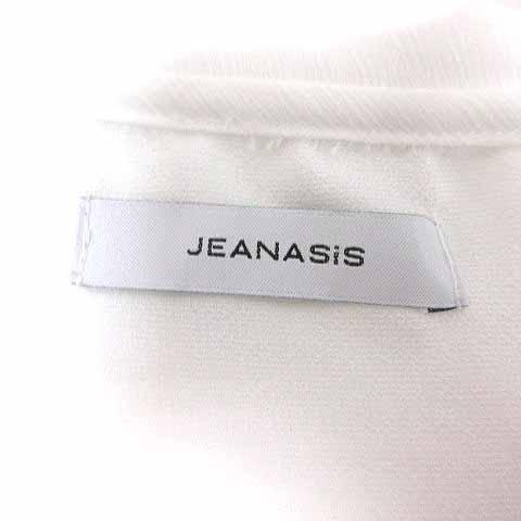 JEANASIS ジーナシス シャツ ブラウス チュニック丈 フリル 長袖 JEANASIS ジーナシス シャツ ブラウス チュニック丈 フリル 長袖