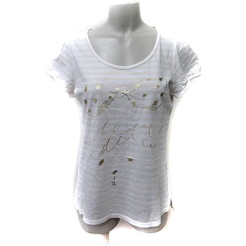 フランシュリッペ franche lippee カットソー ボーダー 半袖 M 