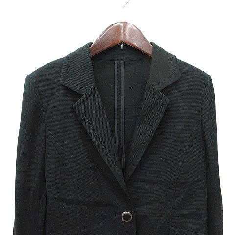クレージュ courreges テーラードジャケット シングル 38 M 黒 