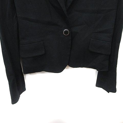 クレージュ courreges テーラードジャケット シングル 38 M 黒 