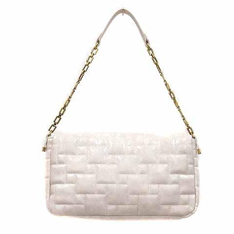 ZARA ザラ ワンショルダーバッグ フェイクレザー アイボリー 白