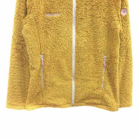 マーモット フリースジャケット ジップアップ アウター M イエロー 黒 マーモット MARMOT フリースジャケット ジップアップ M 黄色 イエロー