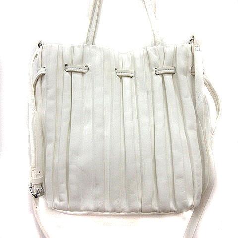 ZARA（ザラ） ハンドバッグ ショルダー 2way 白 ホワイト /MS